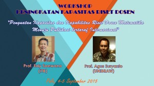 Lecturer Research Capacity Building Workshop
