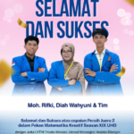 Peraih Juara 2 dalam Pekan Matematika Kreatif Season XIX UHO