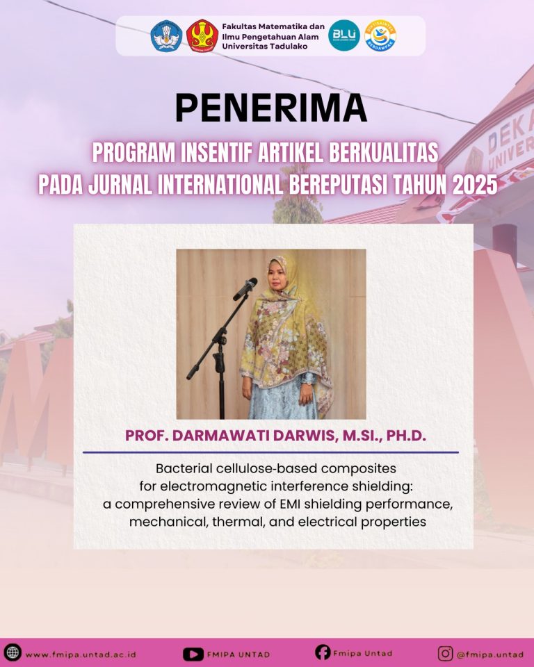 Selamat dan Sukses Kepada Dosen FMIPA UNTAD